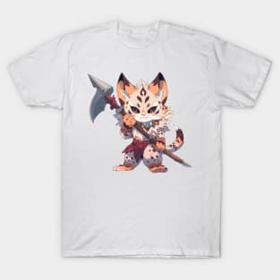 Cute Warrior Cat Hero T-Shirt